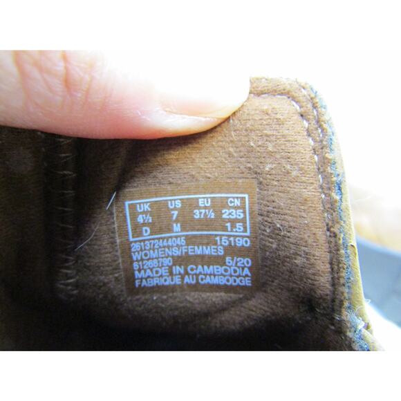 Clarks Womens Sz 7 M Brown Leather Zip Ankle Fashion Boots Bootie - Picture 10 of 11